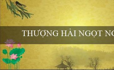 THƯỢNG HẢI NGỌT NGÀO(Đưa Trải Nghiệm Cá Cược Mới Mẻ Với Vo88!)